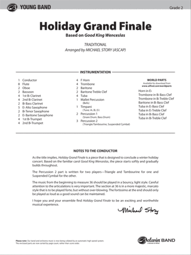 Holiday Grand Finale (Based on "Good King Wenceslas"): Score