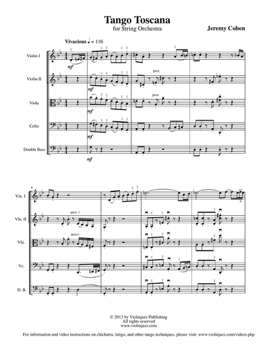 Tango Toscana (string orchestra)