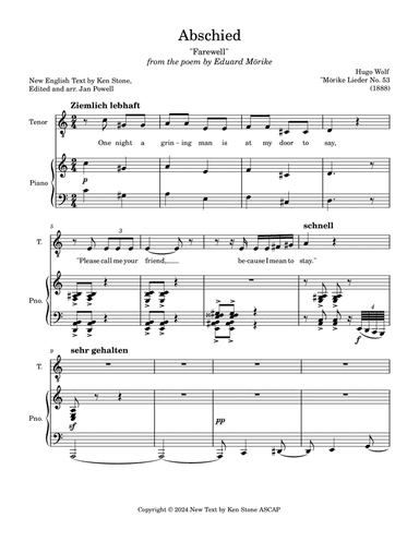 Abschied ("Farewell")