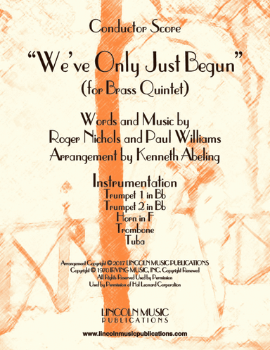 We've Only Just Begun