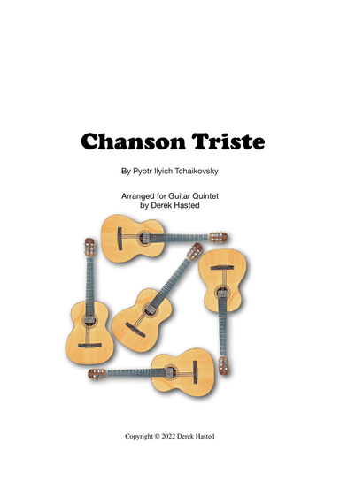 Chanson Triste (Tchaikovsky) - 5 or more guitars