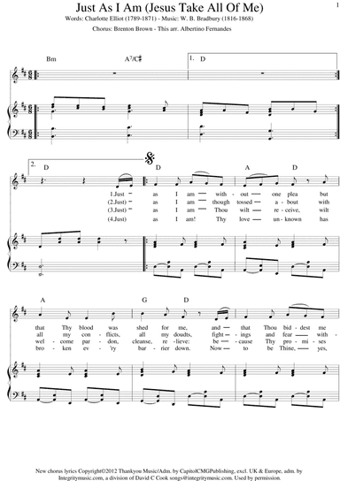 Jesus Take All Of Me (just As I Am)