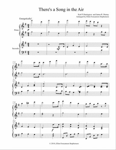 There's a Song in the Air (piano duet)