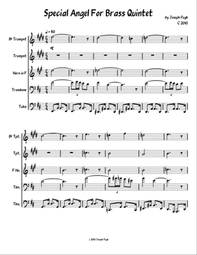 Special Angel (Brass Quintet)