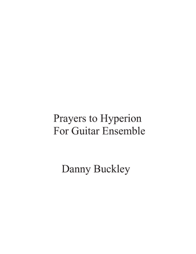 Prayers to Hyperion
