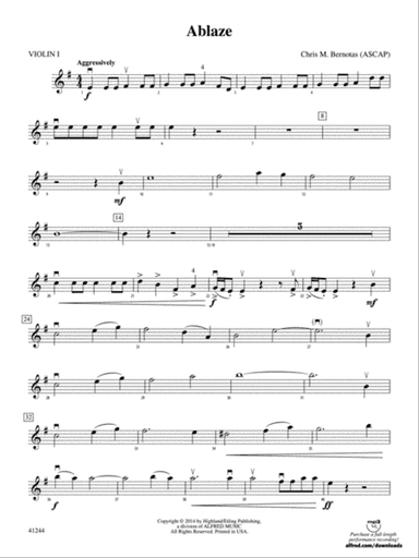 Ablaze: 1st Violin