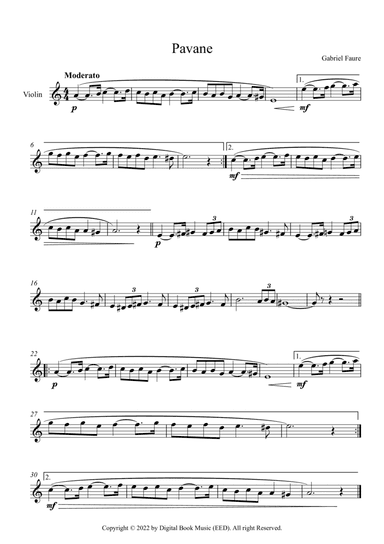 Pavane - Gabriel Faure (Violin)