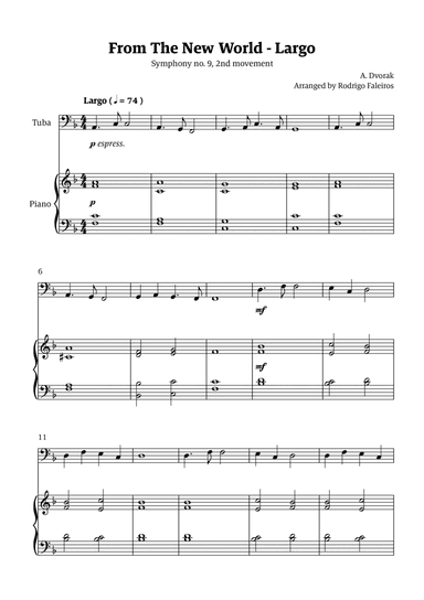 Largo (2nd movement of the Symphony no. 9 'From The New World')