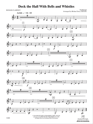 Deck the Hall with Bells and Whistles: B-flat Bass Clarinet