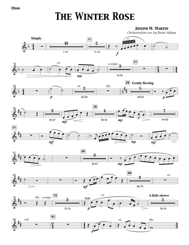 The Winter Rose (Theme from The Winter Rose) - Oboe