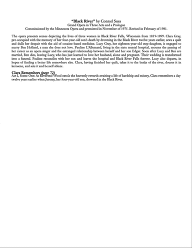 Clara Remembers from Black River (Downloadable)