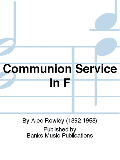 Communion Service In F