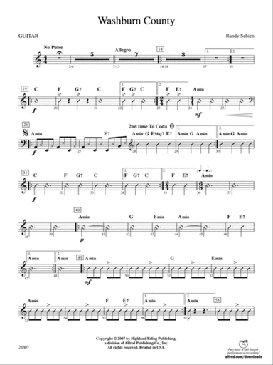 Washburn County: Guitar