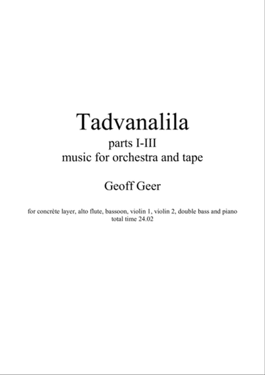 Tadvanalila