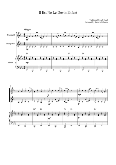 Il Est Né Le Devin Enfant