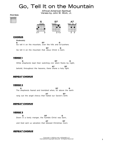 Go, Tell It On The Mountain