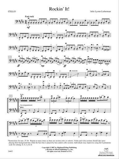 Rockin' It!: Cello