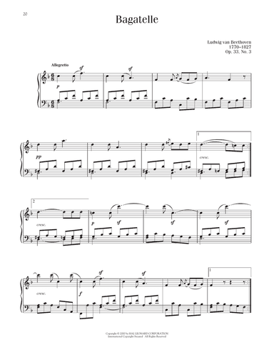 Bagatelle In F Major, Op. 33, No. 3