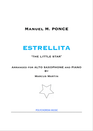 Estrellita for Alto Sax and Piano