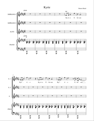 Kyrie - SSA and Piano