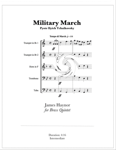 Military March for Brass Quintet