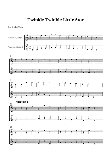 Twinkle Twinkle Little Star Variations