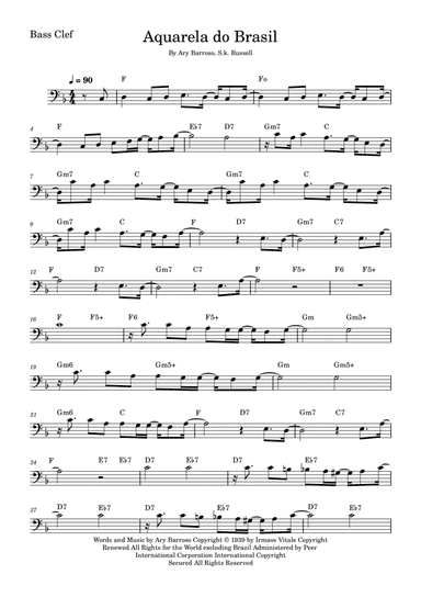 Aquarela Brasileira (aquarela Do Brasil) (brasil)