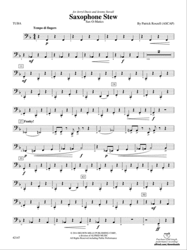 Saxophone Stew: Tuba