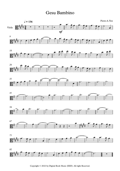 Gesu Bambino (The Infant Jesus) - Pietro A. Yon (Viola)