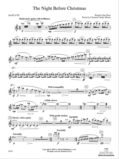 The Night Before Christmas: 2nd Flute