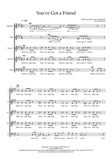 You've Got A Friend (arr. Abi Moore)