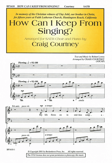 How Can I Keep From Singing?