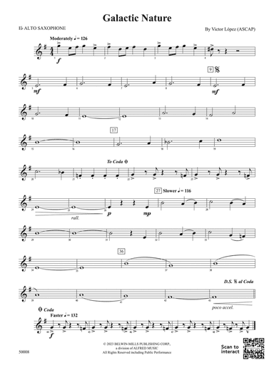Galactic Nature: E-flat Alto Saxophone