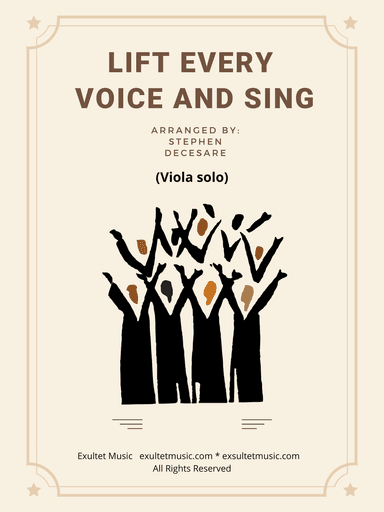 Lift Every Voice And Sing (Viola solo and Piano)