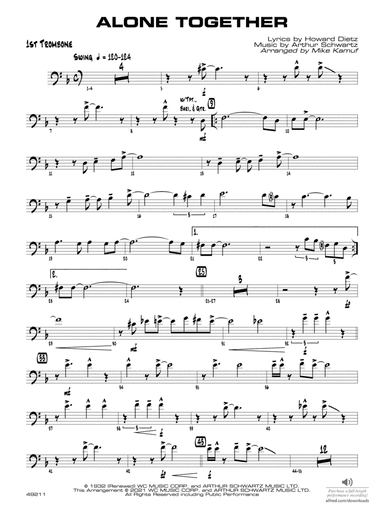 Alone Together: 1st Trombone