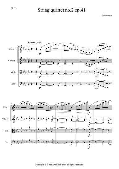 String quartet no.2 op.41 3rd