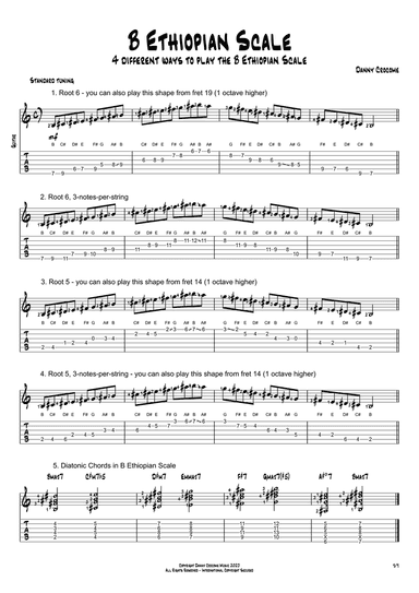 B Ethiopian Scale (4 Ways to Play)