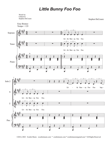 Little Bunny Foo Foo (2-part choir - (Soprano and Tenor)