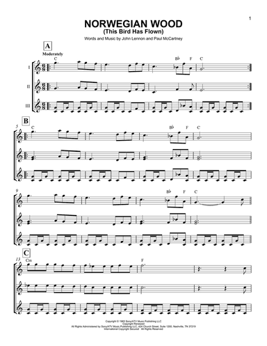 Norwegian Wood (This Bird Has Flown)