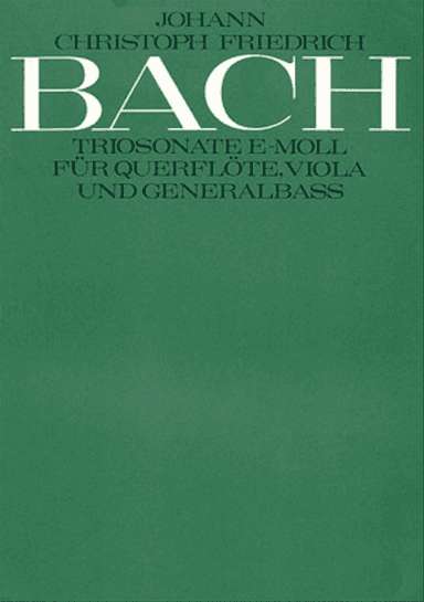 Trio Sonata in E minor (Triosonate in e)