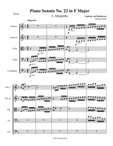 Piano Sonata No. 22, Movement 2