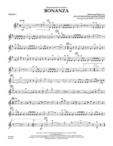 Bonanza - Violin 1