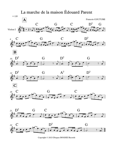 La marche de la maison Édouard Parent