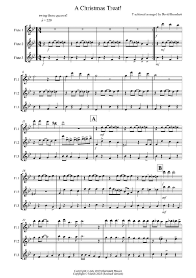 A Christmas Treat! for Flute Trio