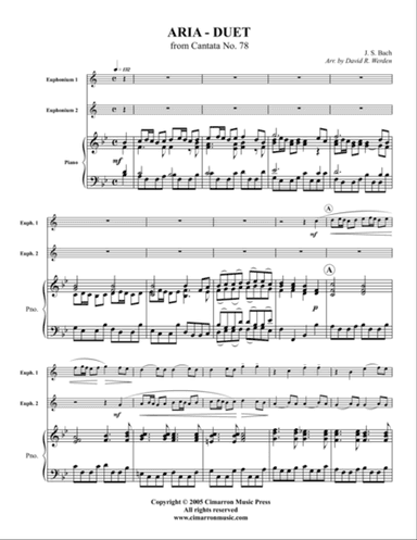 Aria - Duet from Cantata No. 78