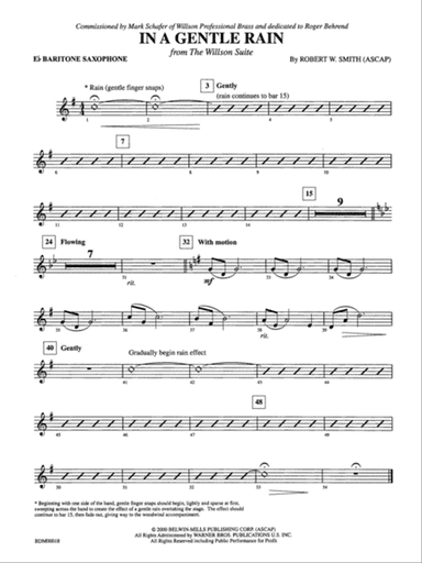 In a Gentle Rain: E-flat Baritone Saxophone