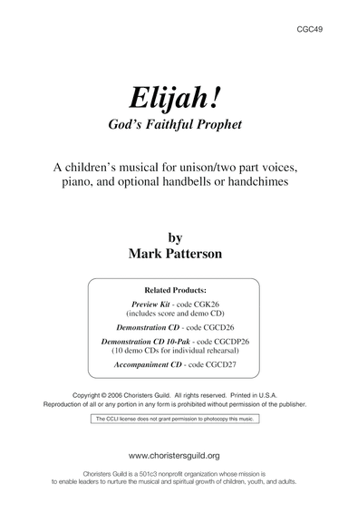 Elijah! God's Faithful Prophet