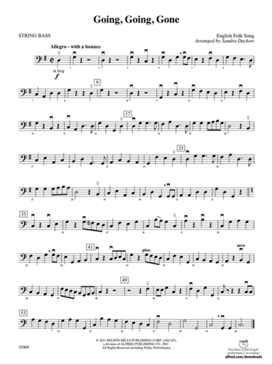 Going, Going, Gone: String Bass
