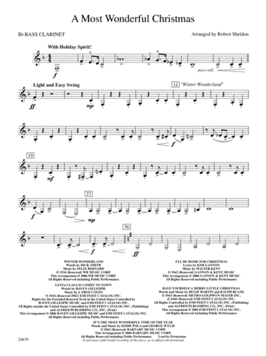 A Most Wonderful Christmas: B-flat Bass Clarinet