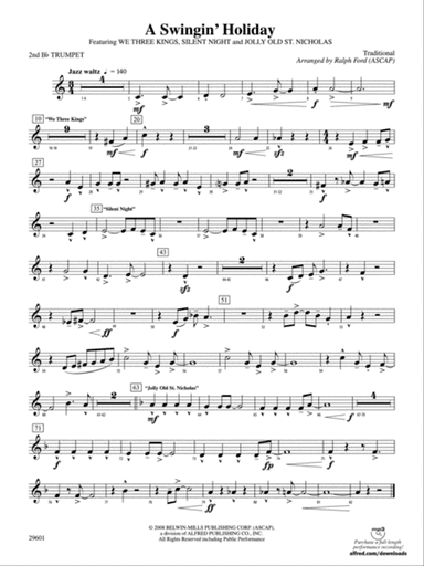 A Swingin' Holiday: 2nd B-flat Trumpet